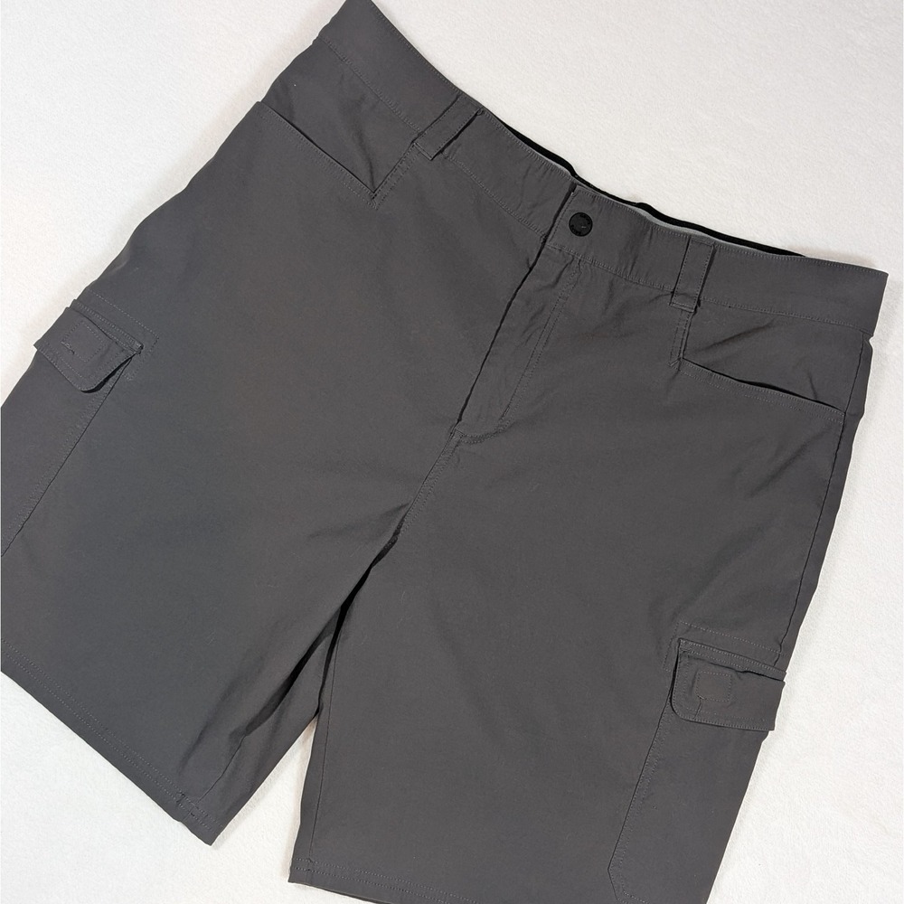 Orvis Gray Tech Nylon Stretch Cargo Shorts Mens 40 Performance Outdoor‎ Gorpcore